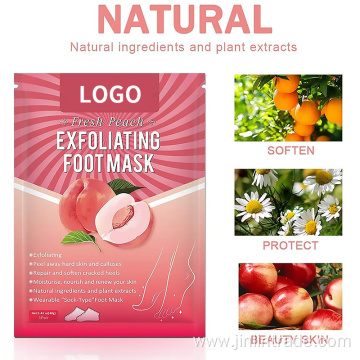 Moisturizing and Pedicure Organic Peach Foot Mask Sheet